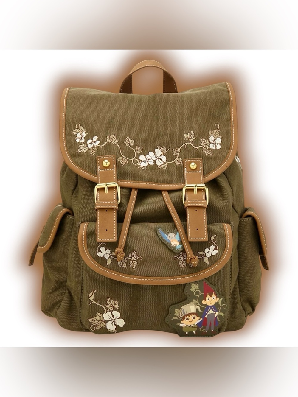 Cartoon Network Over The Garden Wall Floral Icons Drawstring Mini Backpack